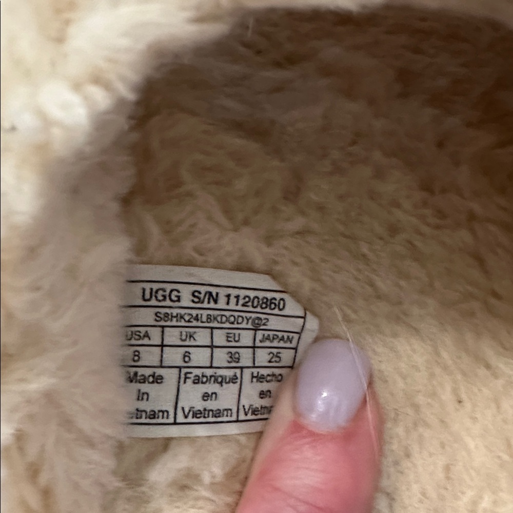 UGG Tan Fluffy Slippers - Picture 2 of 5
